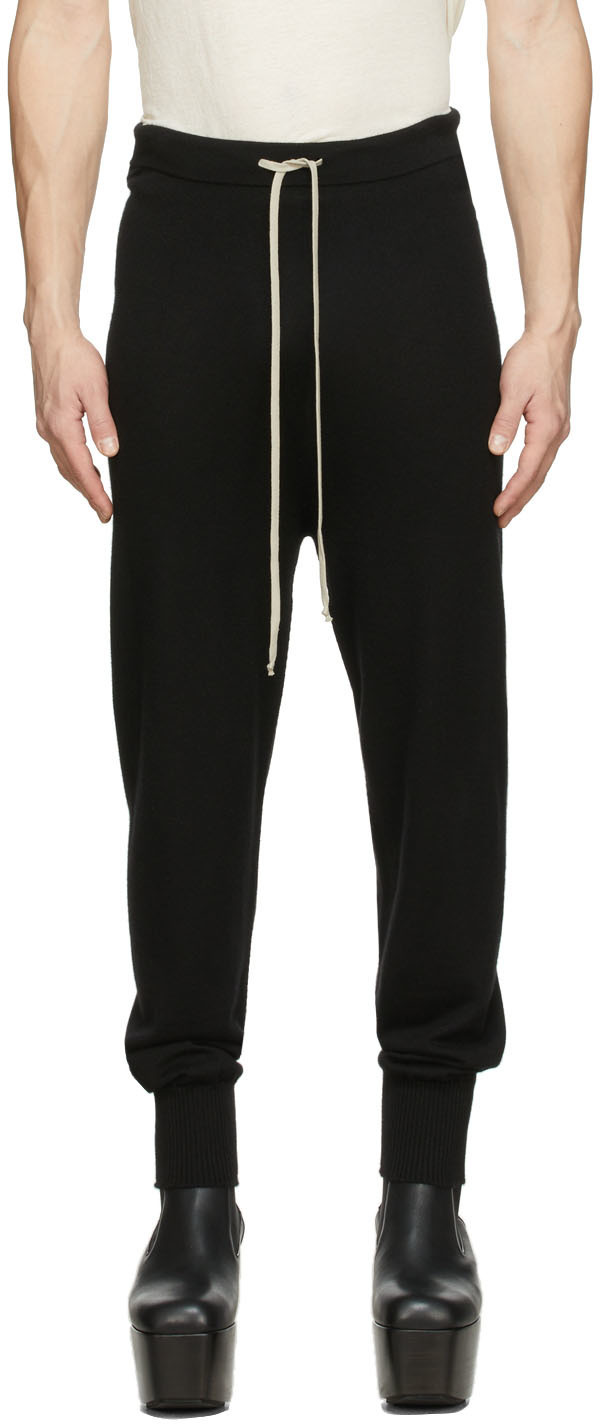 Rick Owens Black Track Lounge Pants Rick Owens