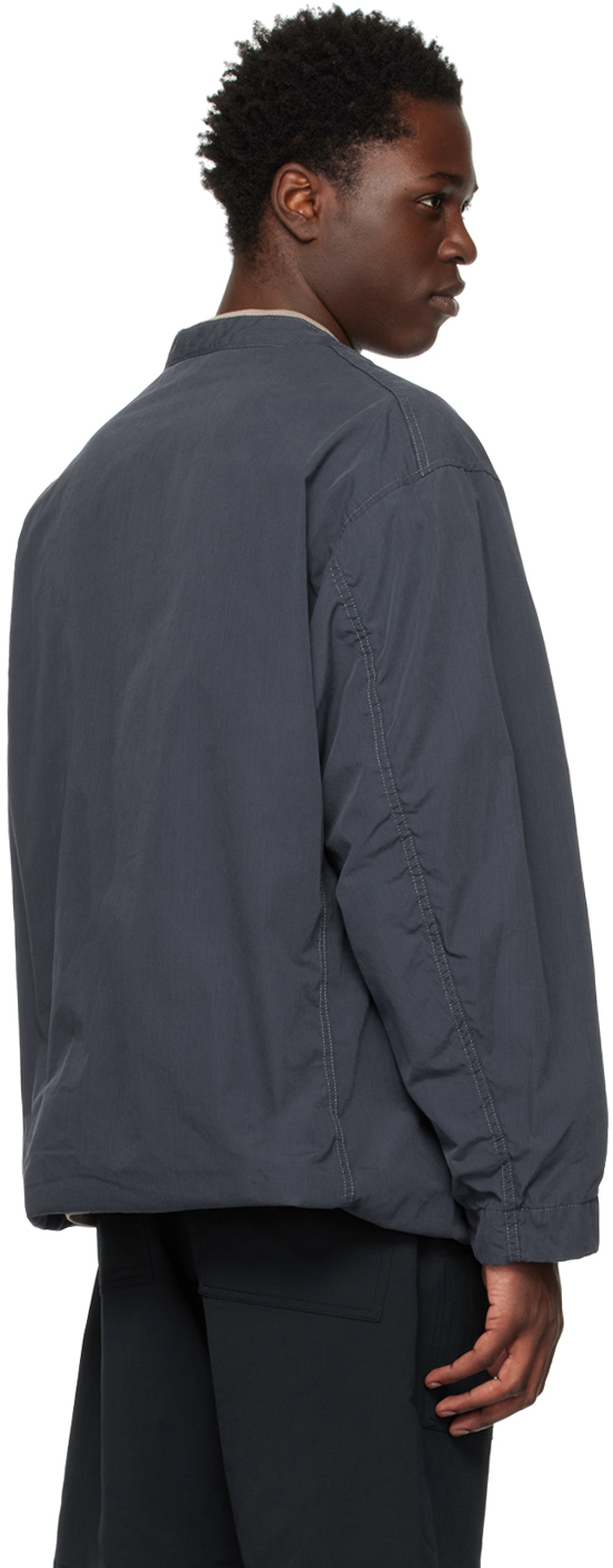 Nanamica Navy Band Collar Jacket Nanamica