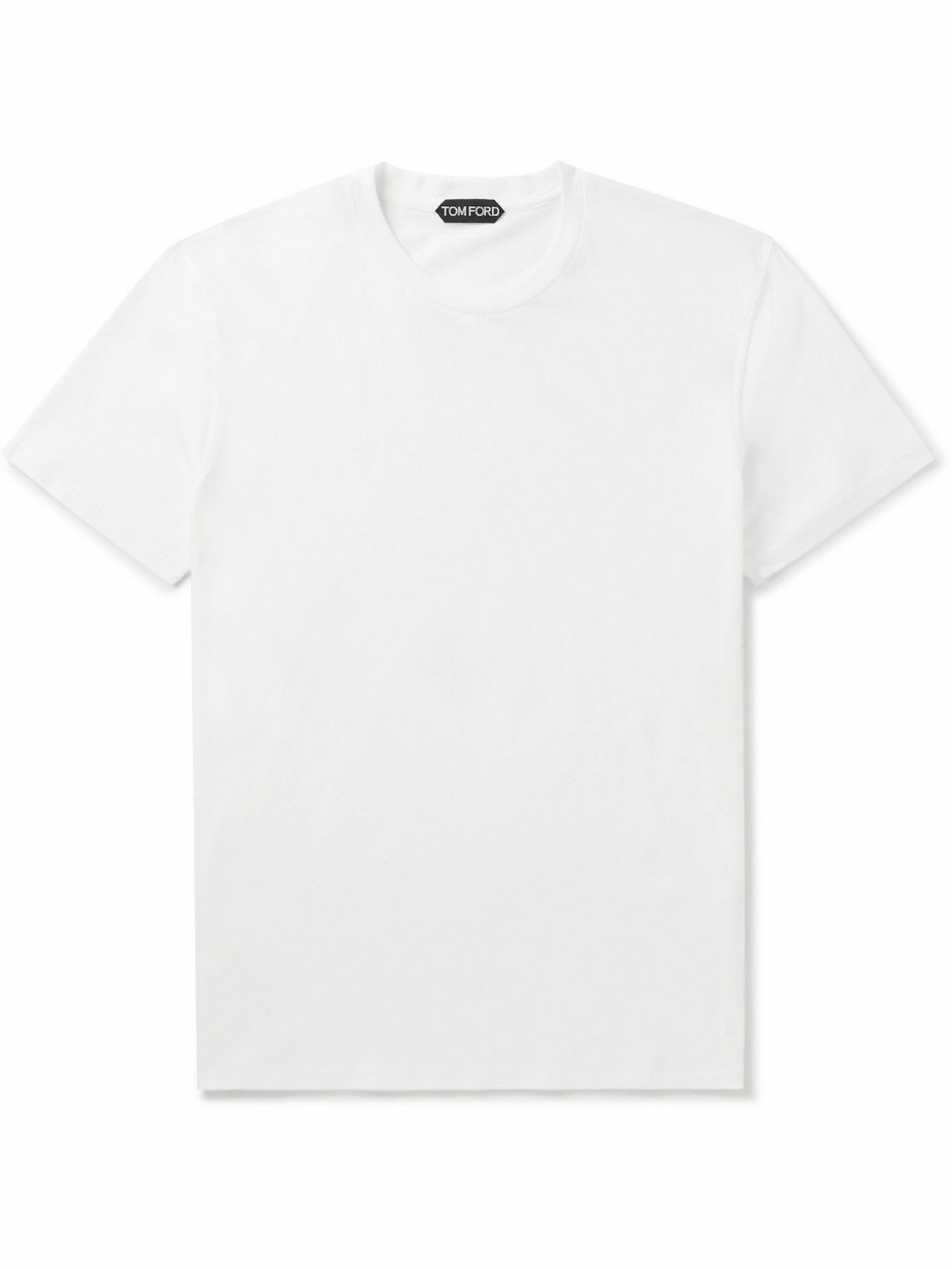 TOM FORD - Slim-Fit Cotton-Blend Jersey T-Shirt - White TOM FORD