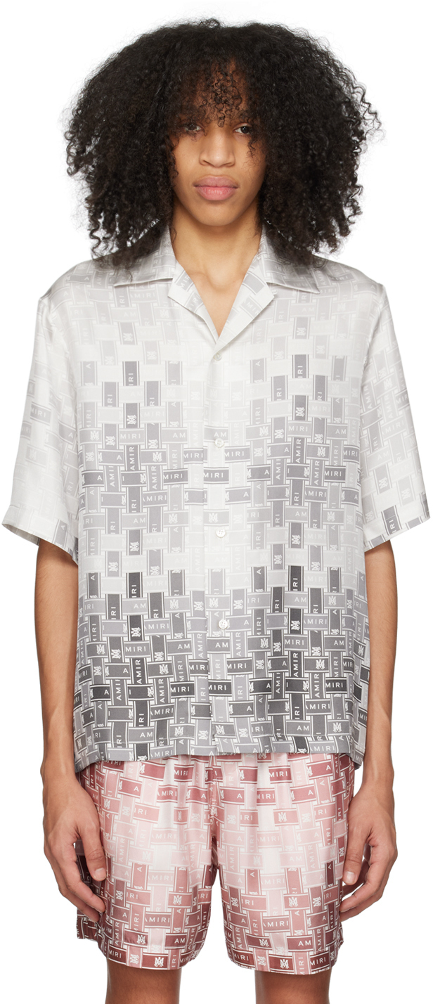 Photo: AMIRI Gray Gradient Tape Shirt