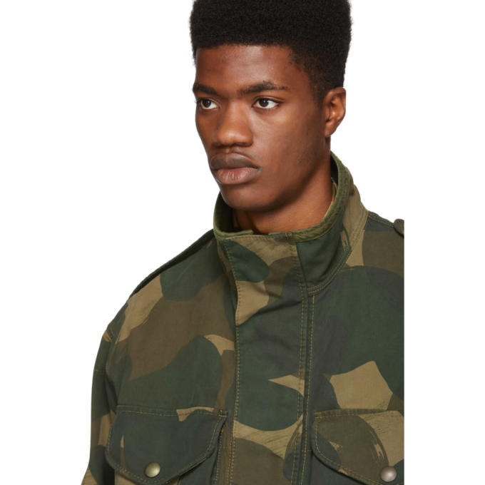 burberry men's camo field jacket