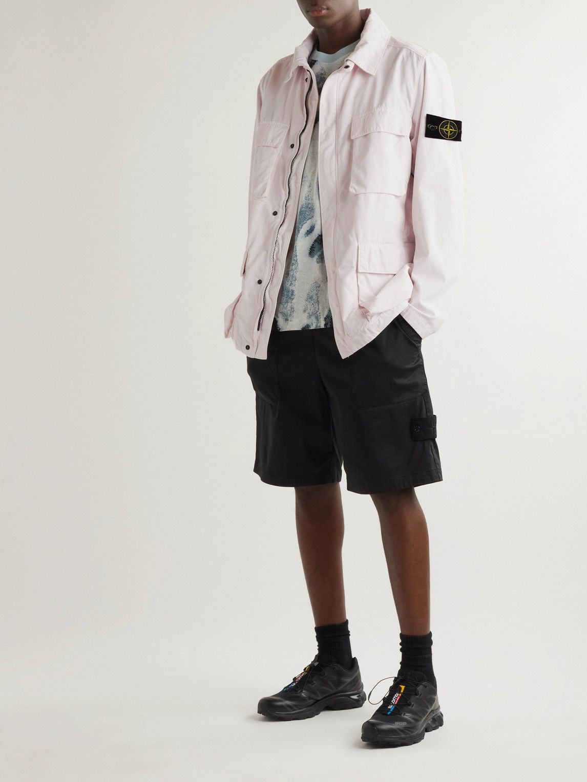 Shell Field Jacket - Pink Stone Island