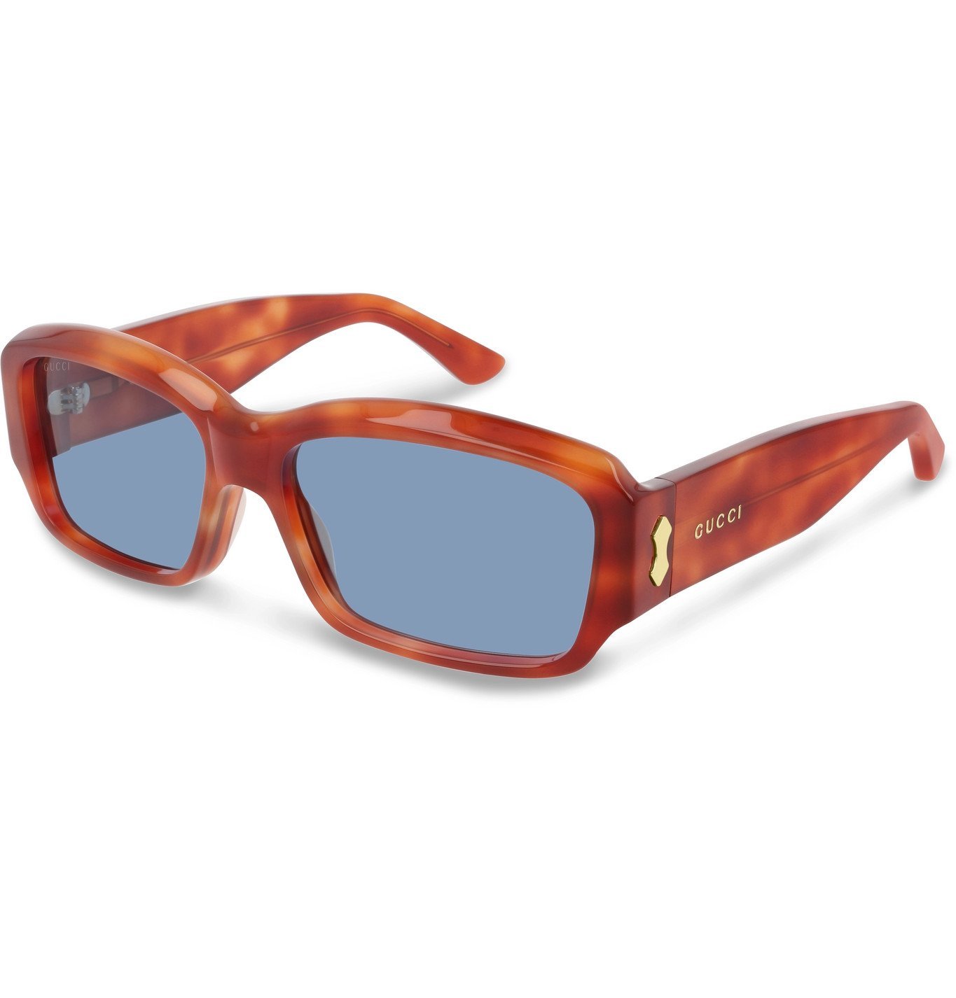 Rectangle-Frame Acetate Sunglasses 