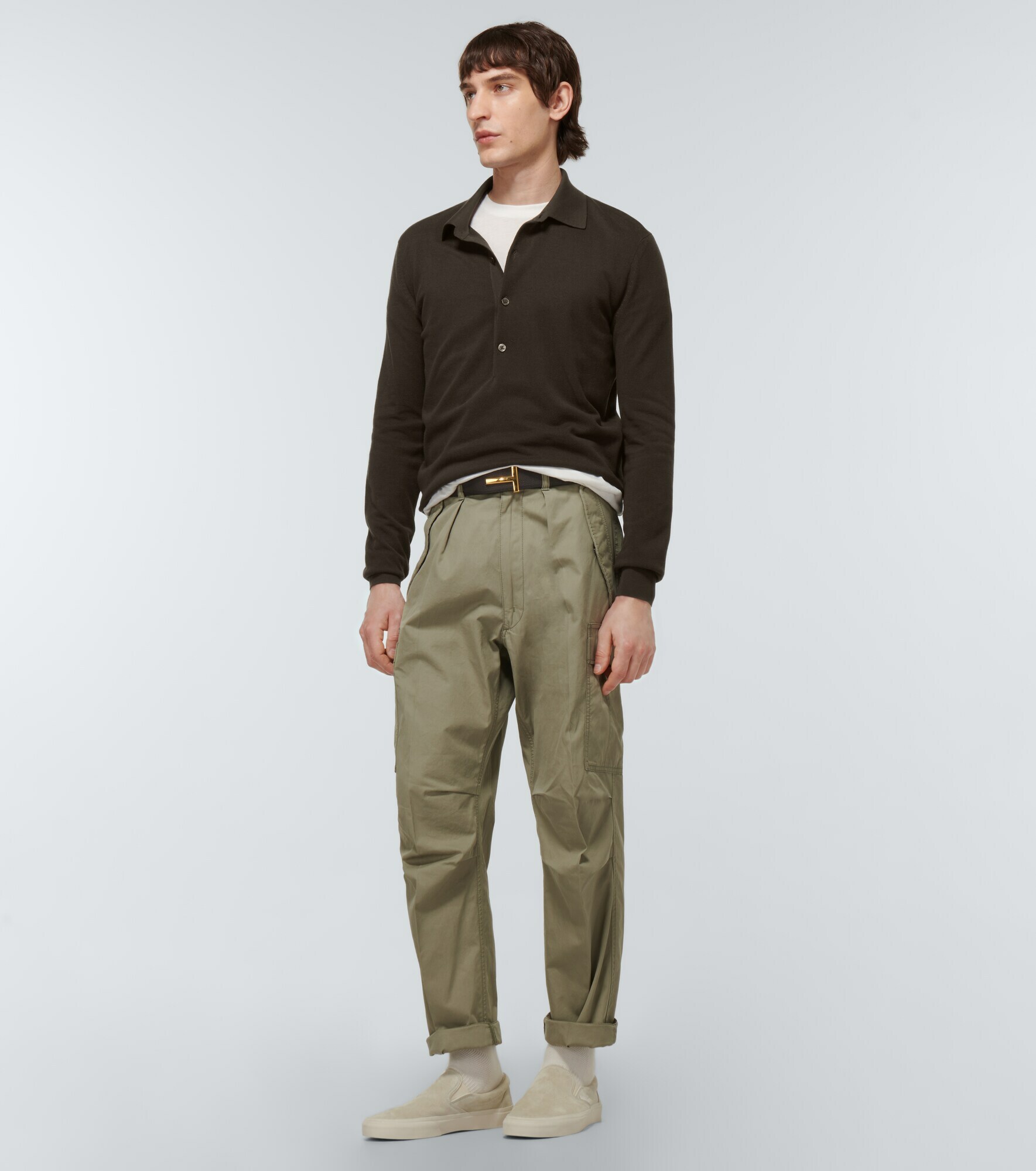 Tom Ford - Silk and cotton Polo sweater TOM FORD