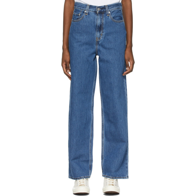 Levis Blue Hemp High Loose Jeans Levis