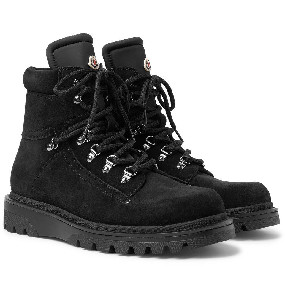 Moncler Egide Suede And Nylon Hiking Boots Men Black Moncler