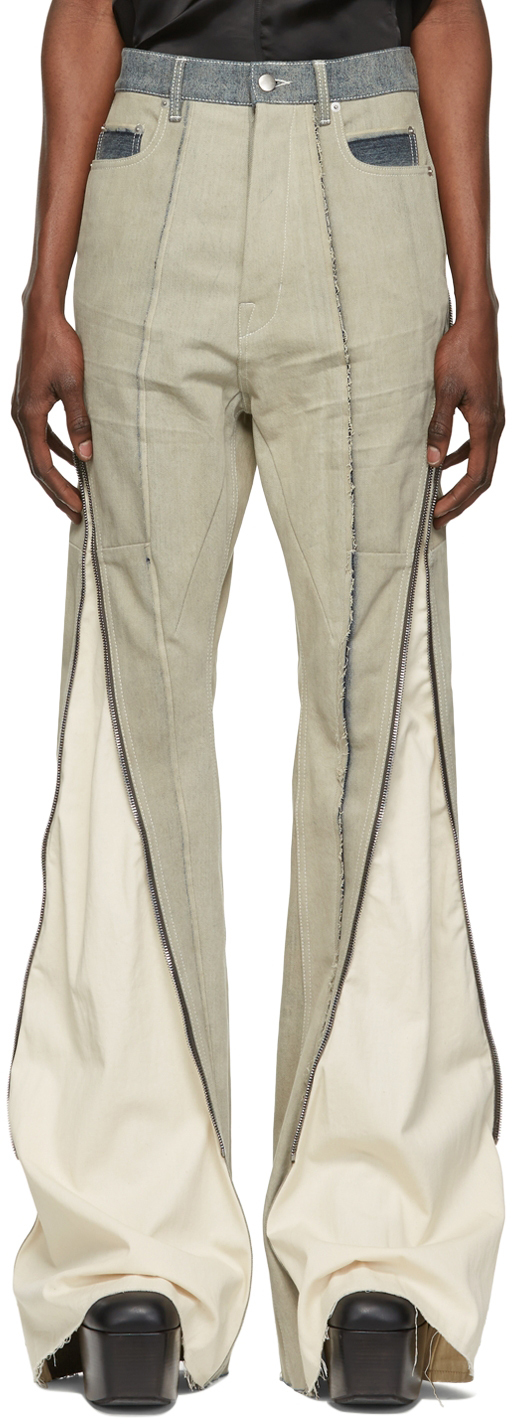 Rick Owens Taupe Bolan Jeans Rick Owens