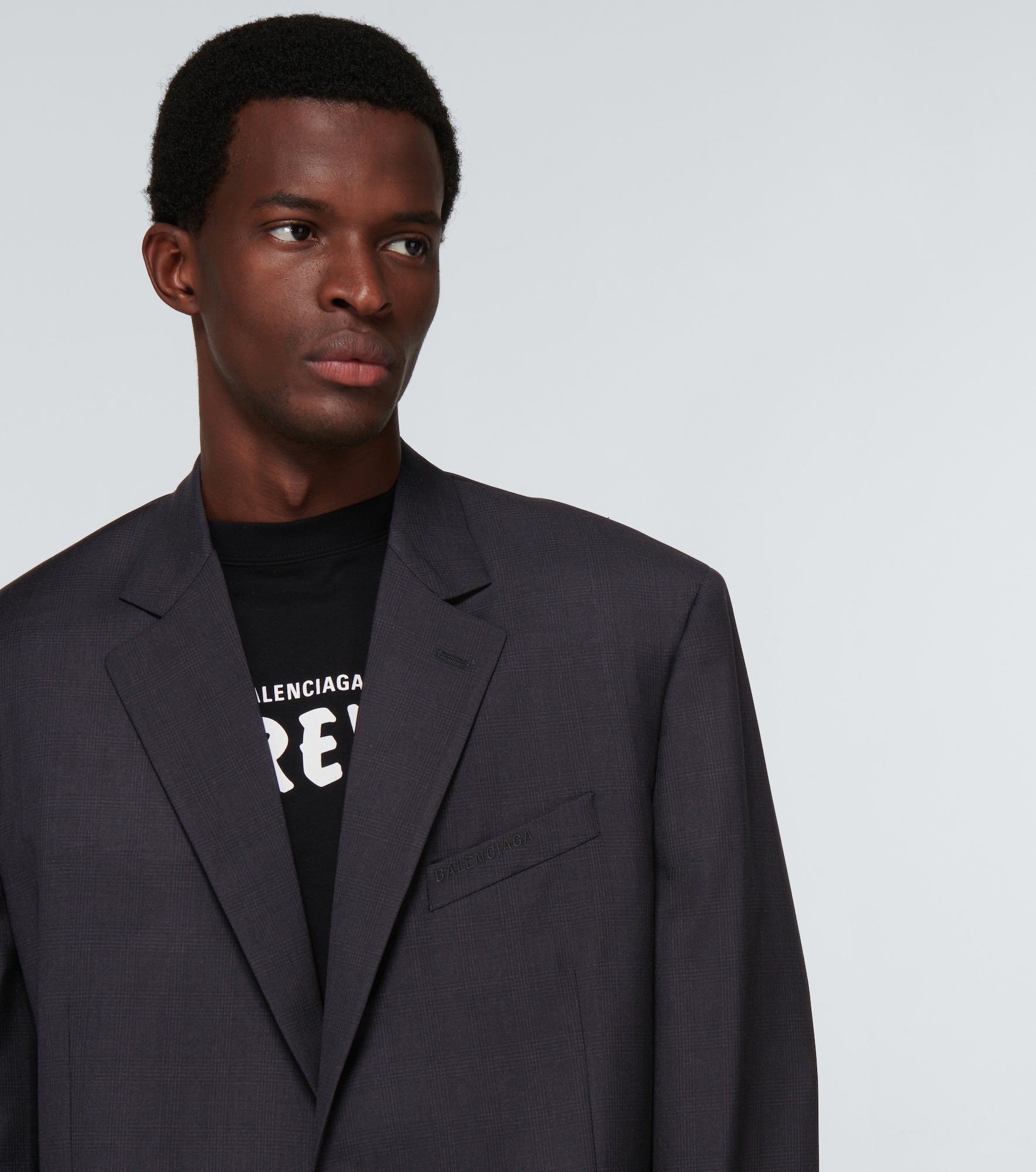 balenciaga light single breasted jacket