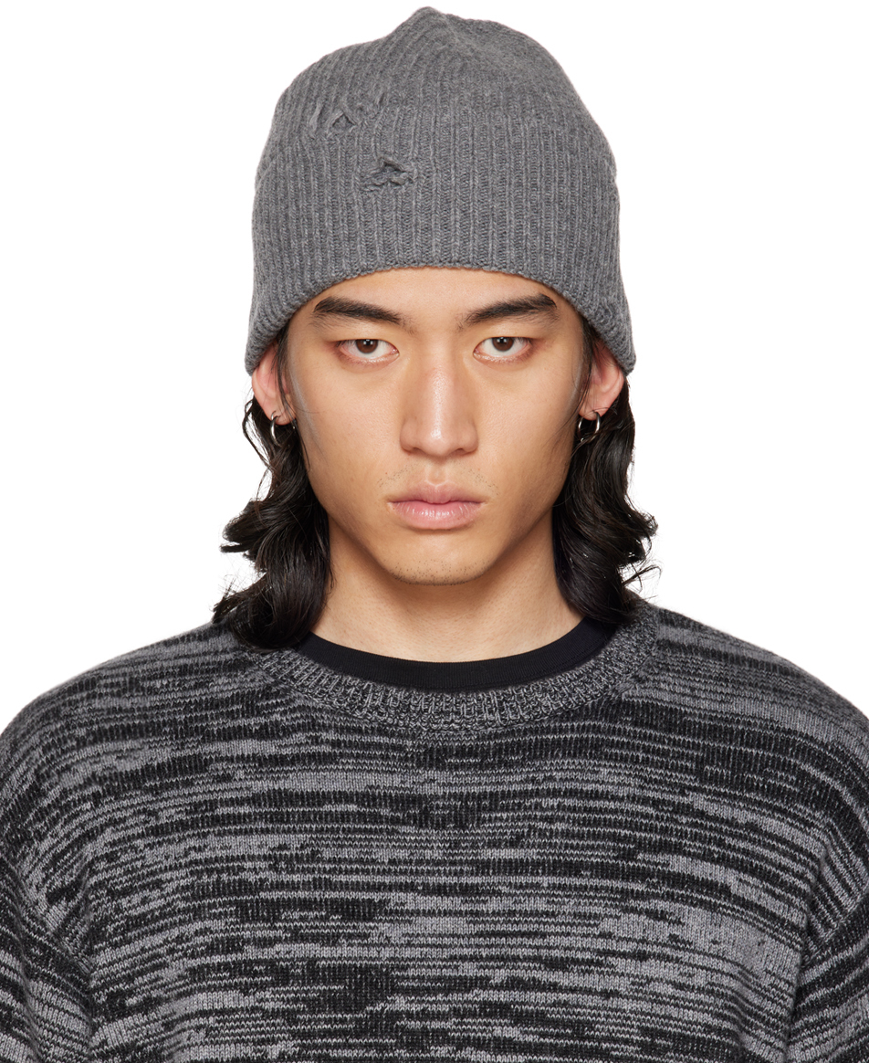 Han Kjobenhavn Gray Distressed Beanie Han Kjobenhavn