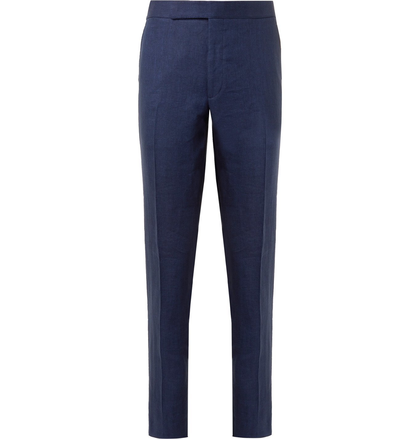 Ralph Lauren Purple Label - Gregory Linen and Silk-Blend Dobby Trousers -  Blue Ralph Lauren Purple Label