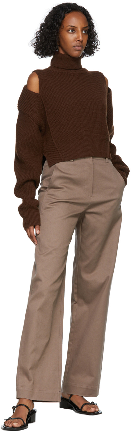 System Brown Cut-Out Turtleneck System