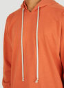 Longline Hooded Sweatshirt in Orange