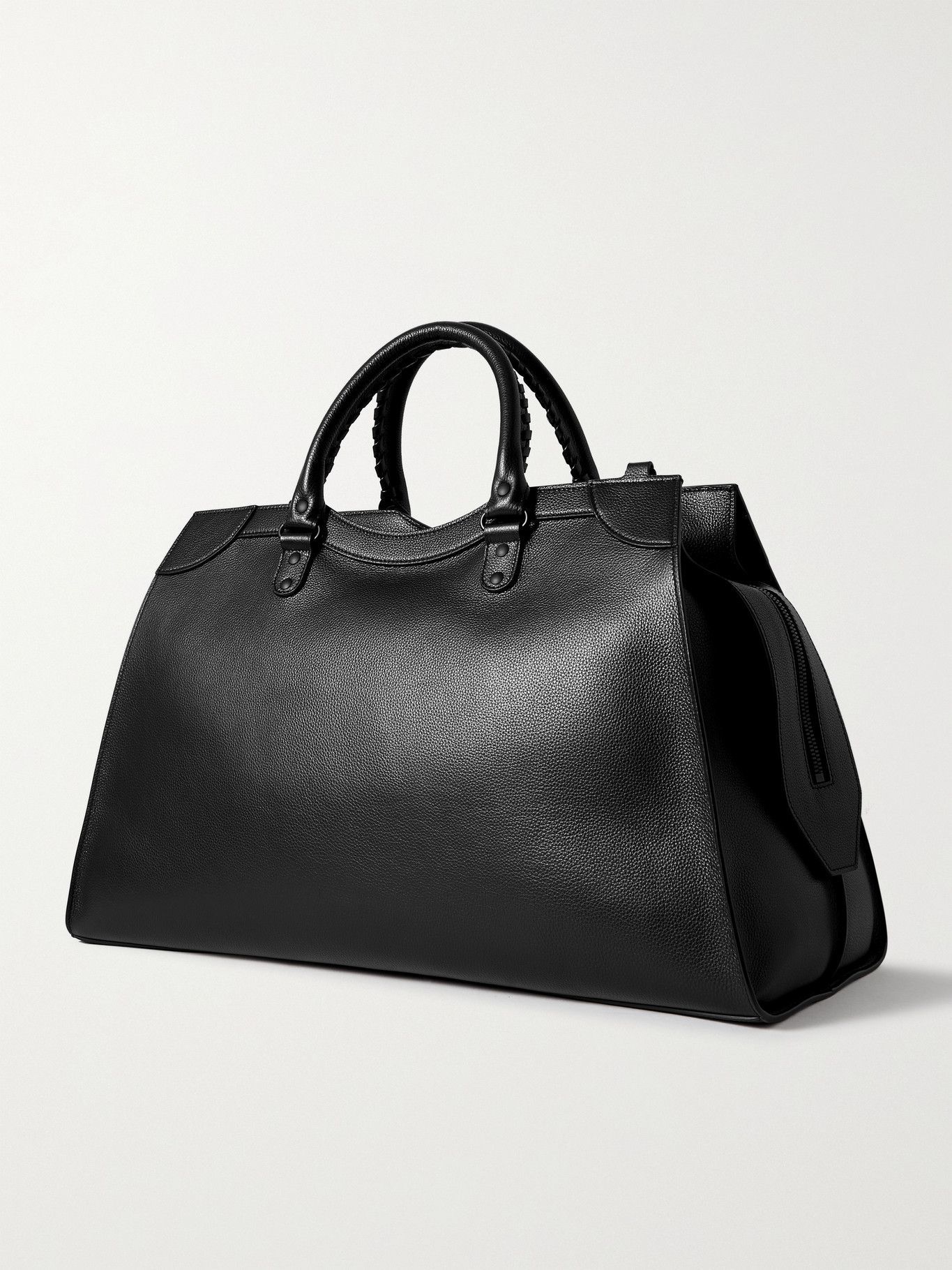 BALENCIAGA - Full-Grain Leather Duffle Bag Balenciaga