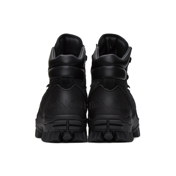 Moncler Black Herlot Lace-Up Boots Moncler