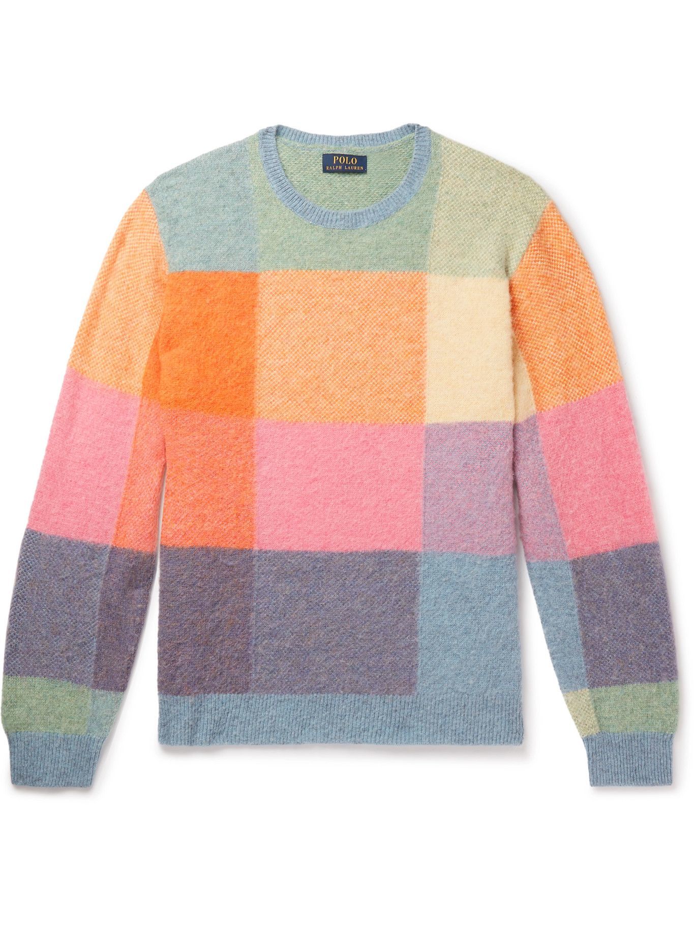 Polo Ralph Lauren - Checked Brushed-Wool Sweater - Multi Polo Ralph Lauren