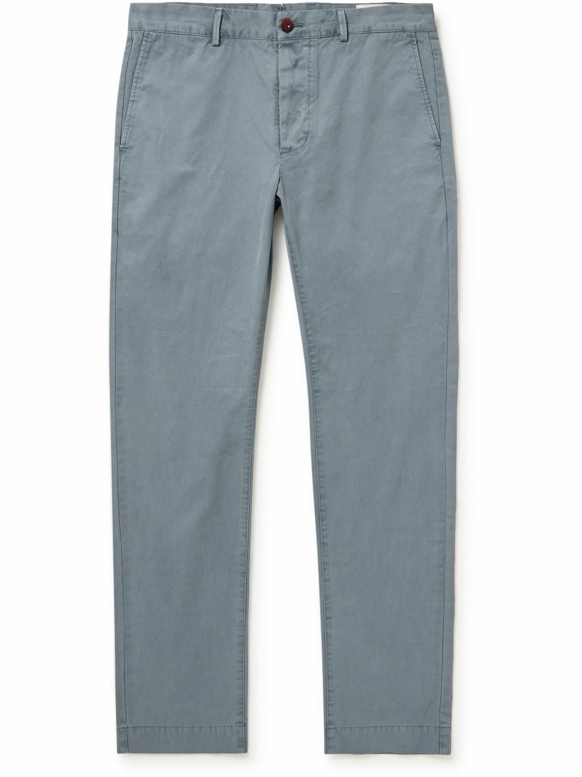 Sid Mashburn - Straight-Leg Garment-Dyed Cotton-Twill Chinos - Blue Sid ...