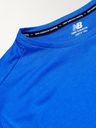 New Balance - Impact Logo-Print Recycled Mesh T-Shirt - Blue