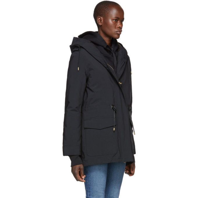 Mackage Navy Down Alaia Powder Touch Coat Mackage