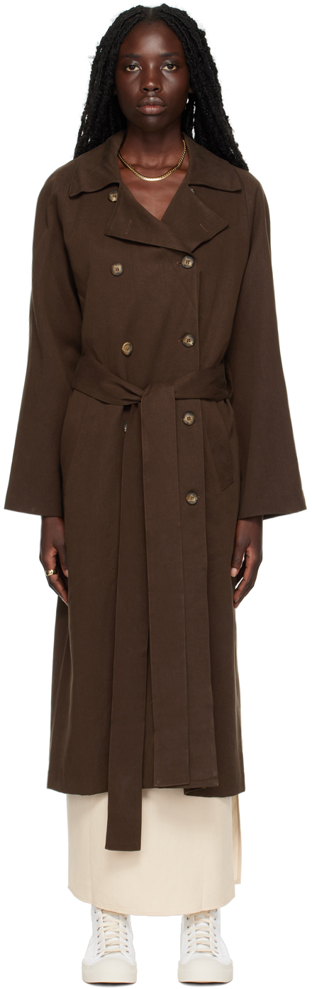 Photo: Reformation Brown Kensington Trench Coat