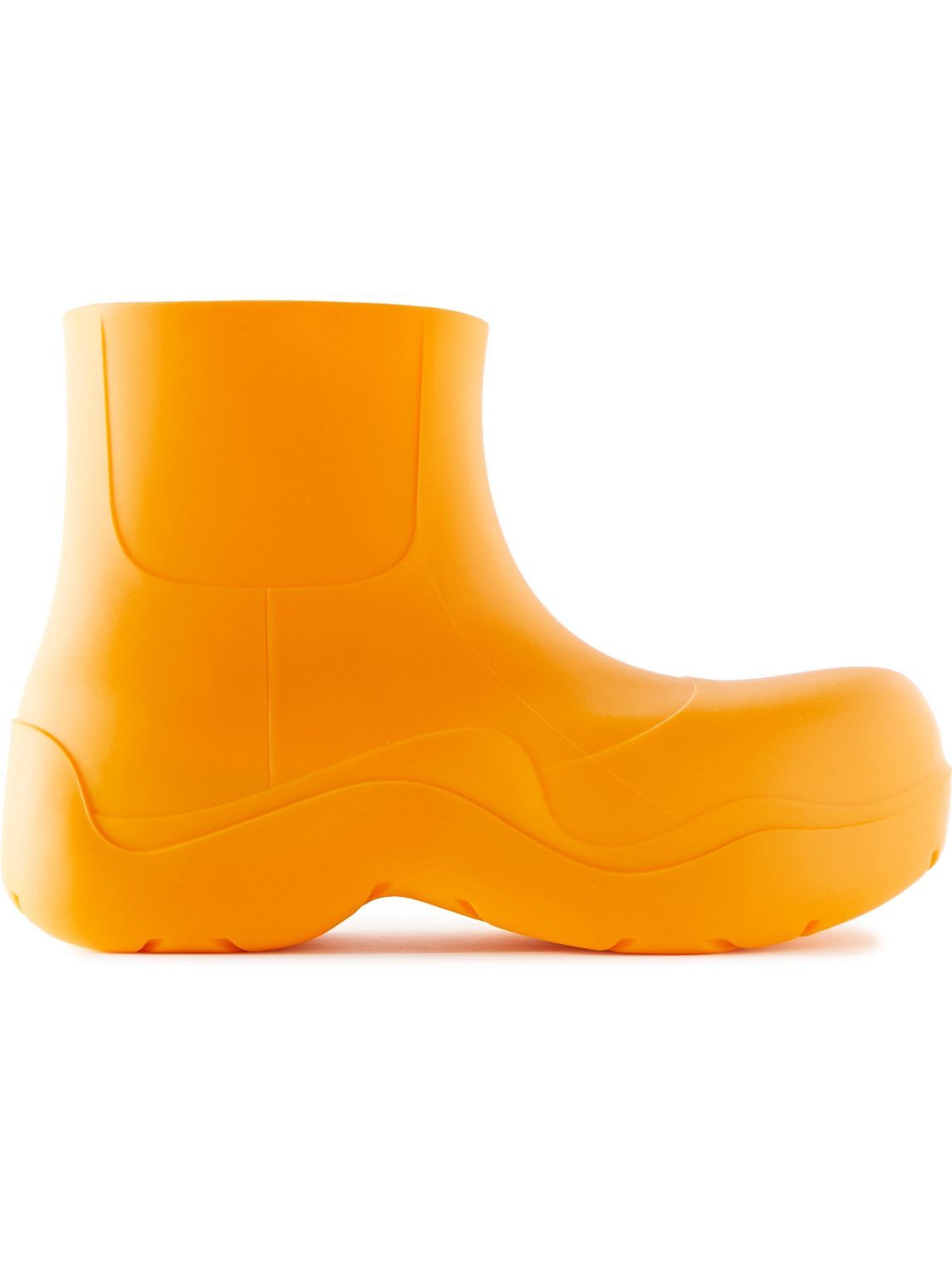 Bottega Puddle Rubber Boots Orange Bottega