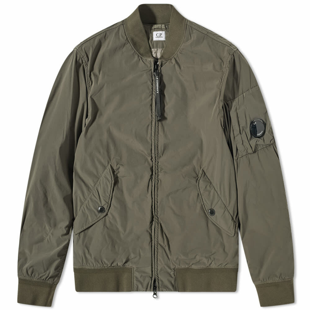 C.P. Company Men's Nycra-R Bomber Jacket in Thyme C.P. Company