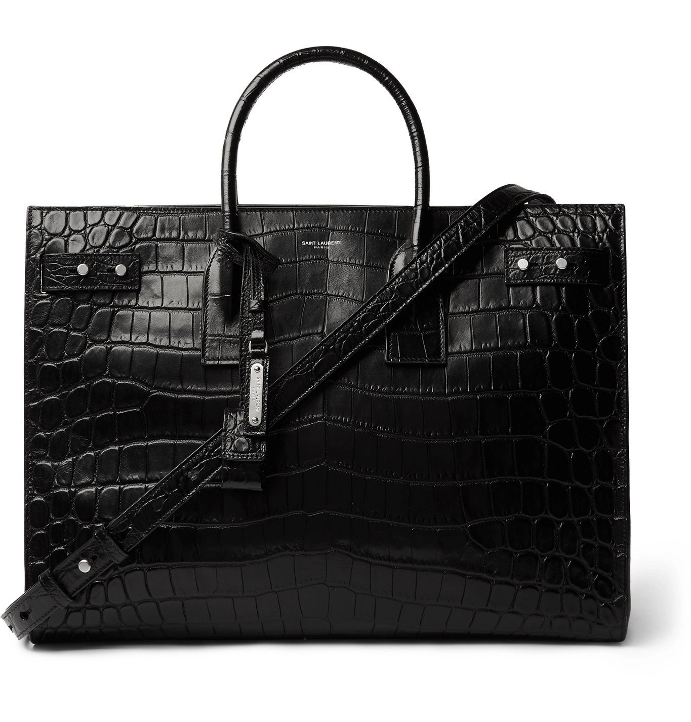 saint laurent croc tote