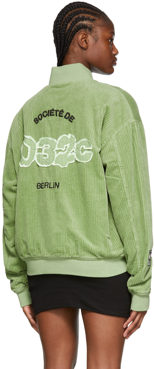 032c Green Société College Bomber Jacket