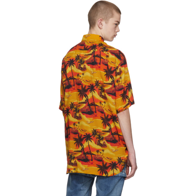 balenciaga orange shirt