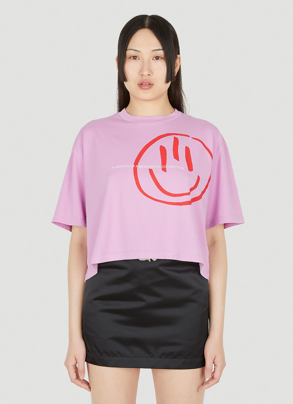 Third Eye Cropped T-Shirt in Pink