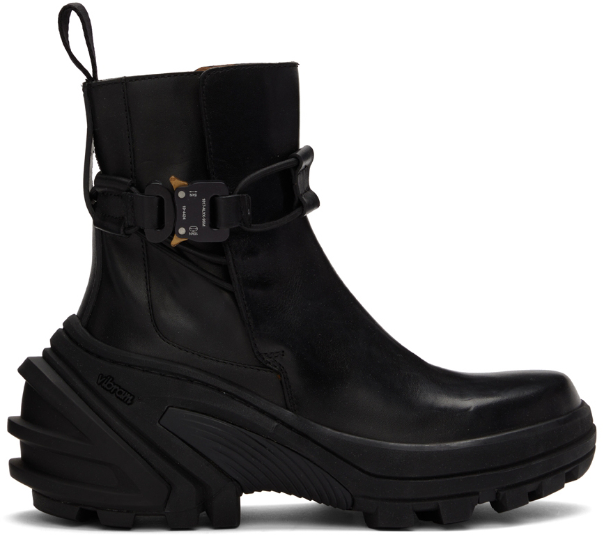 Photo: 1017 ALYX 9SM Black Buckle Ankle Boots