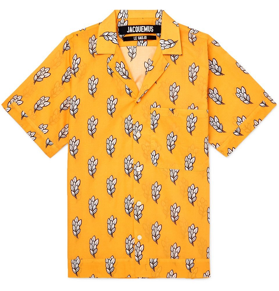 jacquemus yellow shirt