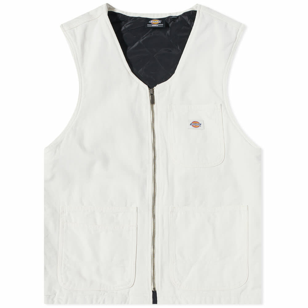 Photo: Dickies Men's Duck Canvas Smr Vest in Stone Washed Cloud