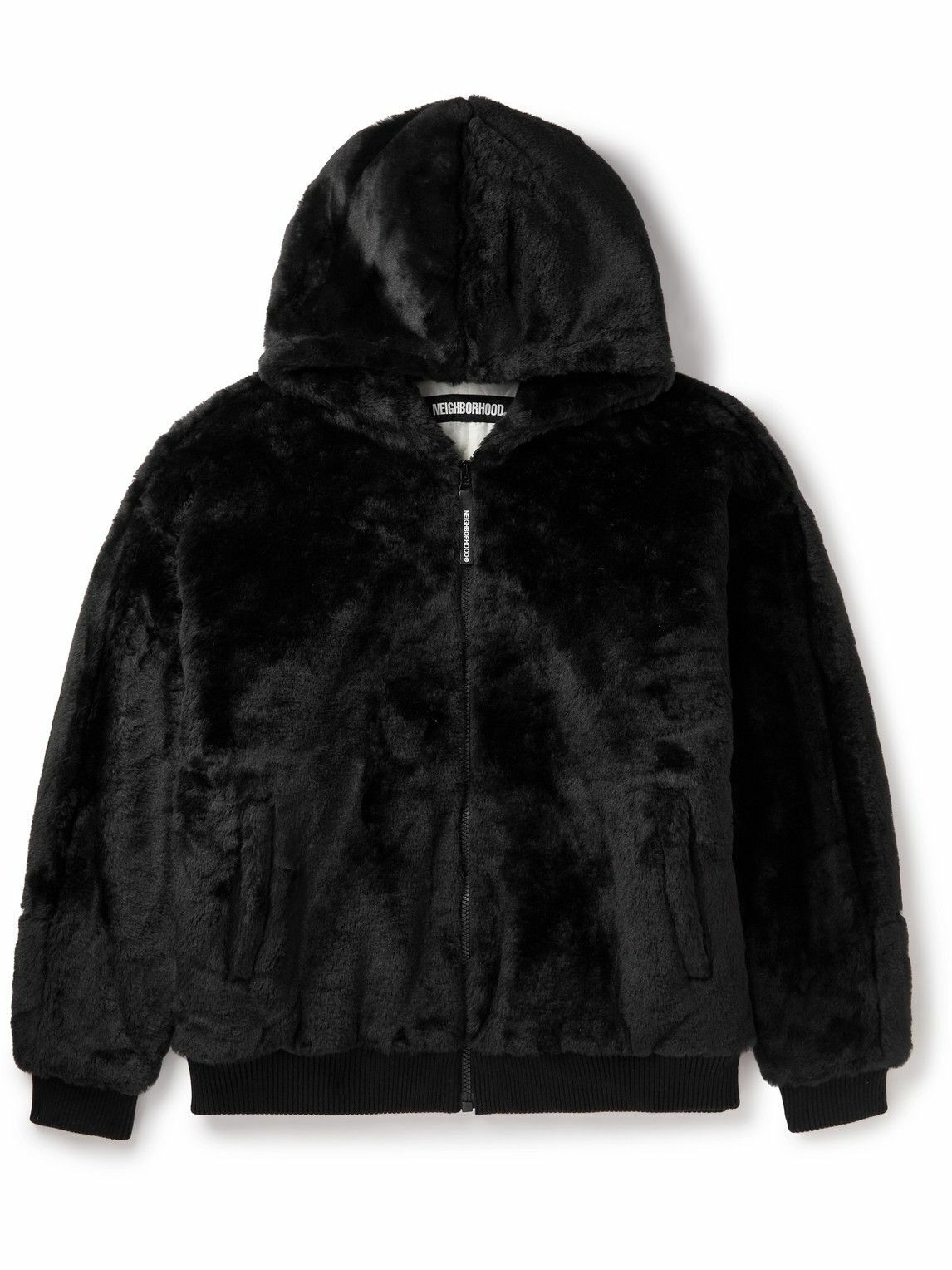 Neighborhood - Padded Faux Fur Hooded Jacket - Black Neighborhood