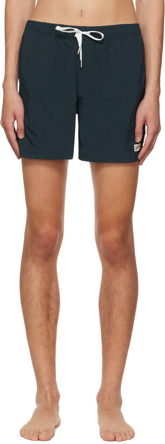 Bather Navy Solid Swim Shorts Bather