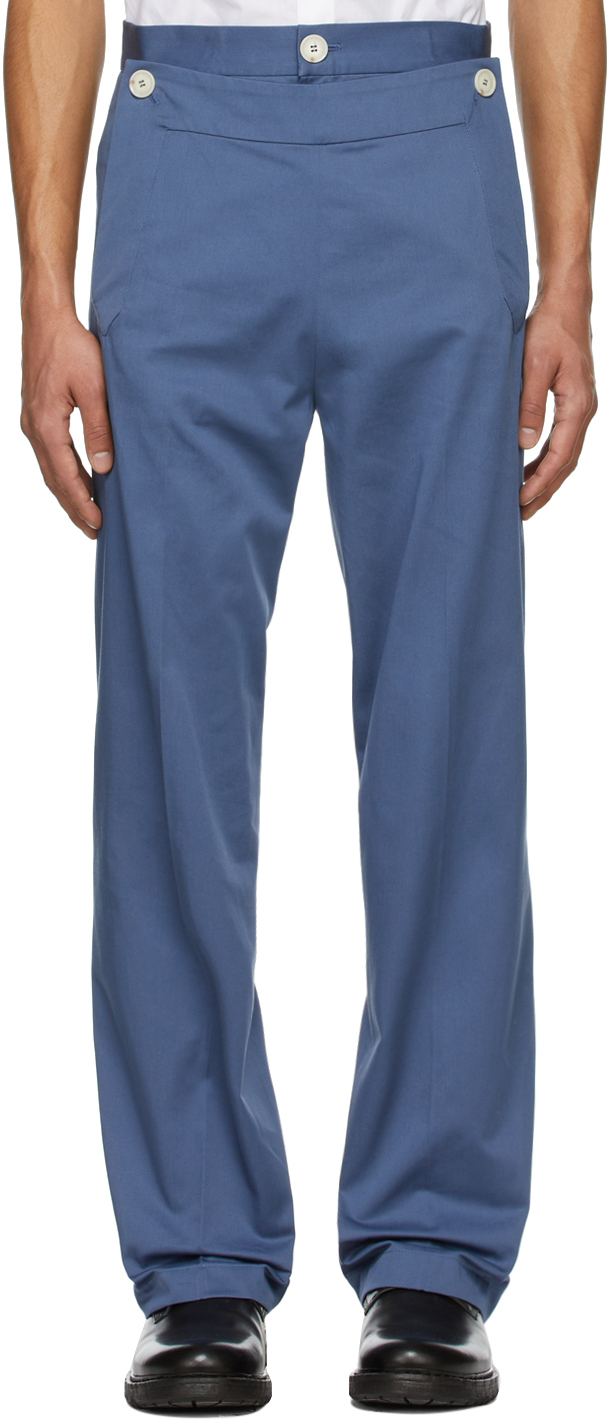 Vivienne Westwood Blue Organic Cotton Trousers Vivienne Westwood