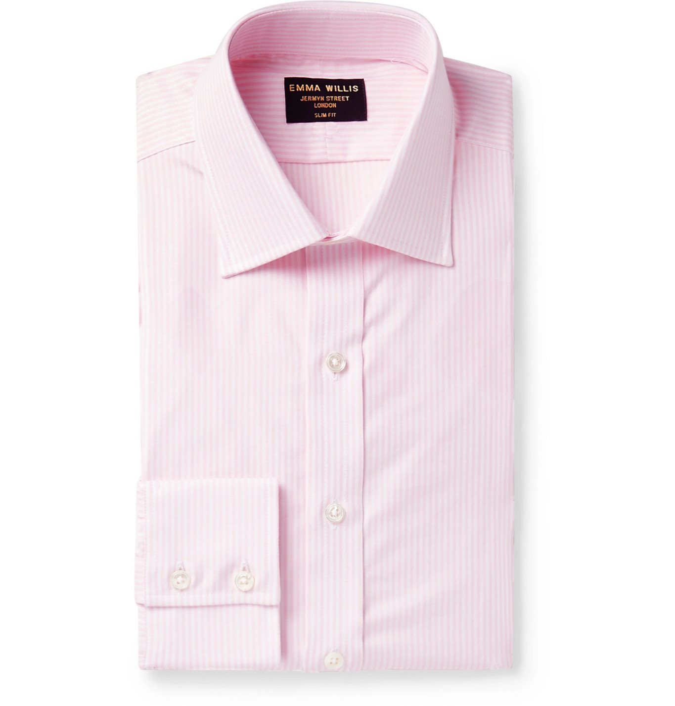 Emma Willis - Slim-Fit Striped Cotton Oxford Shirt - Pink Emma Willis