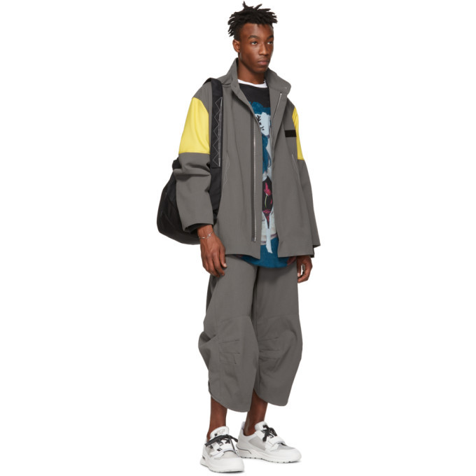 Kiko Kostadinov Grey and Yellow Kutch Parka Kiko Kostadinov