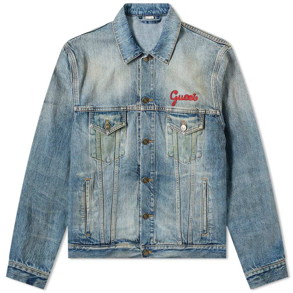 gucci embroidered denim jacket