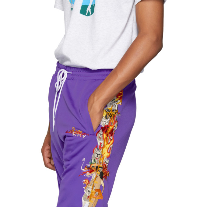 Doublet Purple Chaos Embroidery Track Pants Doublet