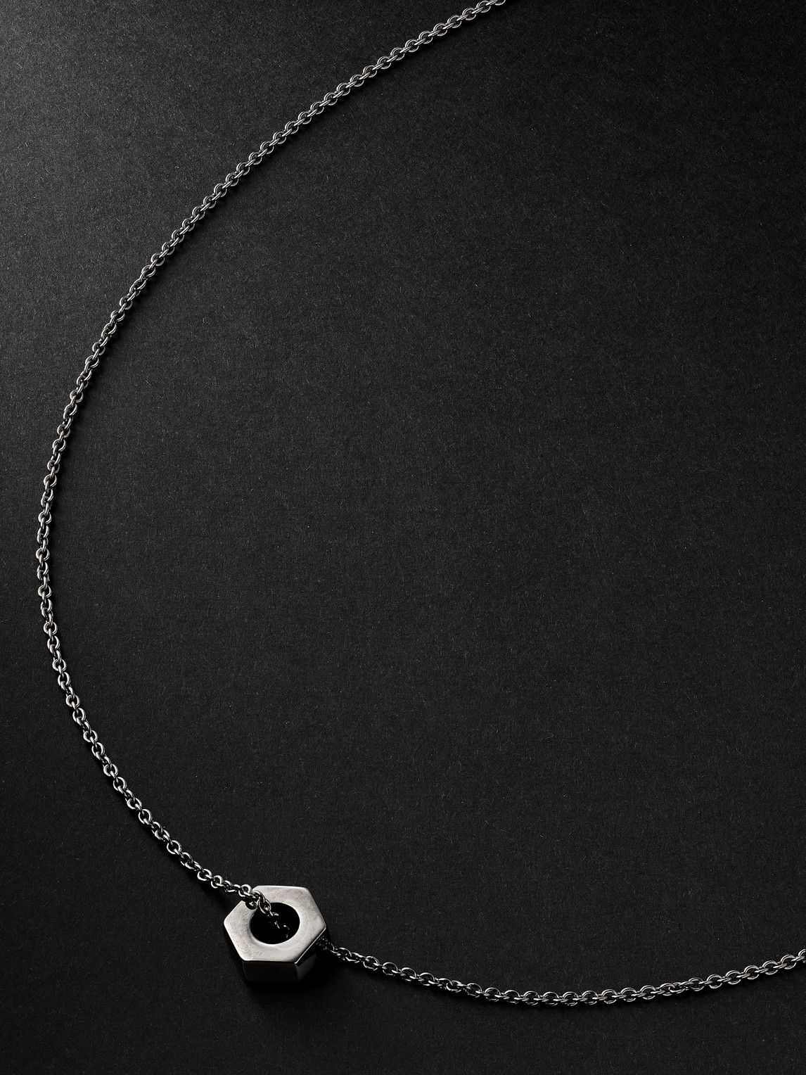 EÉRA - Mini Dado Blackened Silver Necklace
