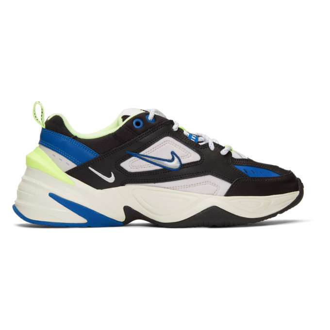 nike m2k tekno black blue red