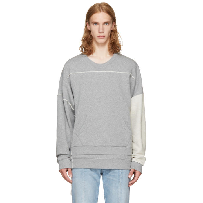 Maison Margiela Grey Layered Oversized Sweatshirt Maison Margiela