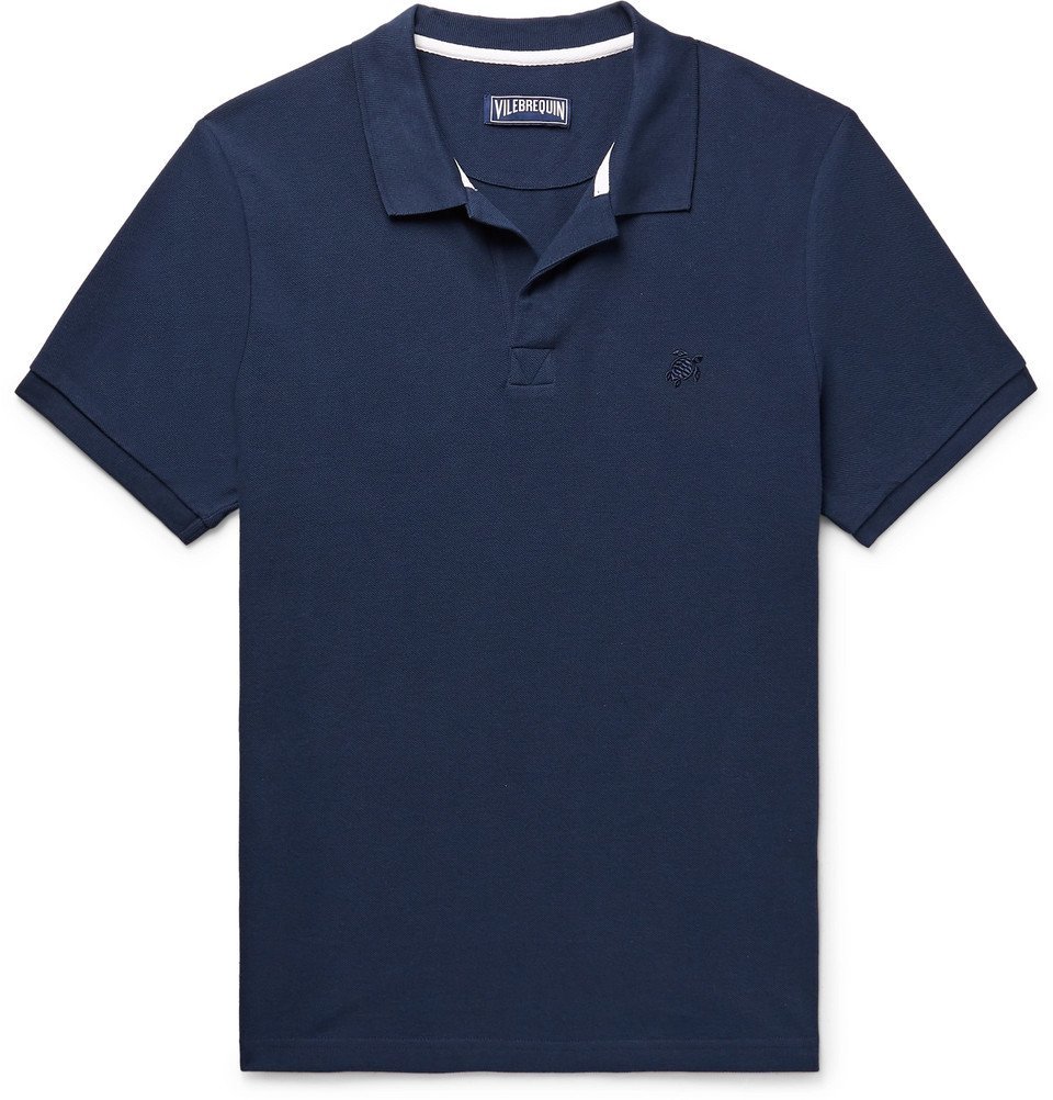 Vilebrequin - Cotton-Piqué Polo Shirt - Men - Navy Vilebrequin