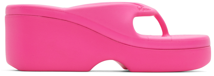 forBitches Pink Molded Flip Flops