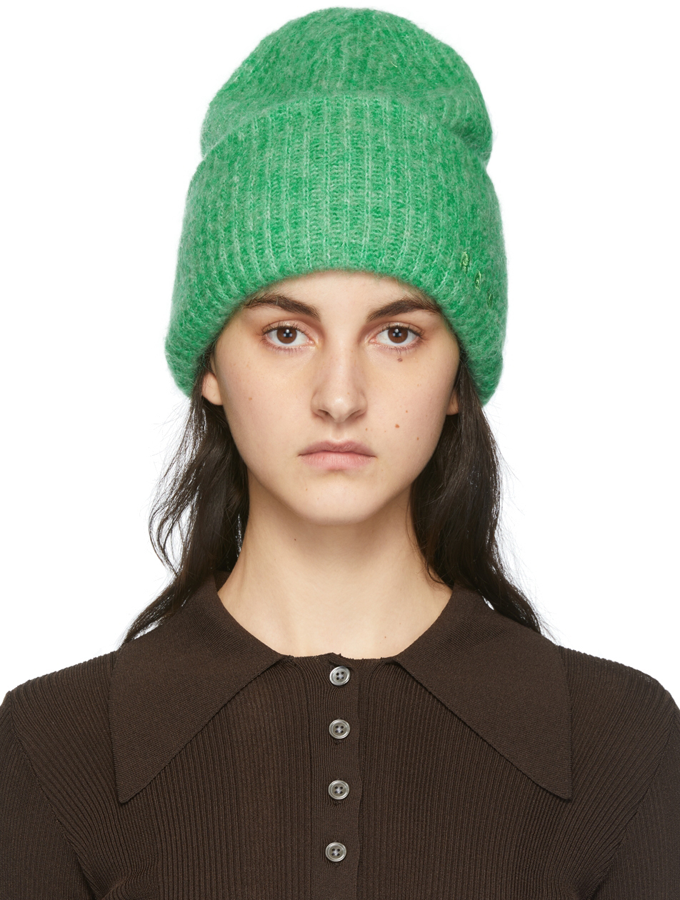 House of Dagmar Beige Wool Ribbed Beanie