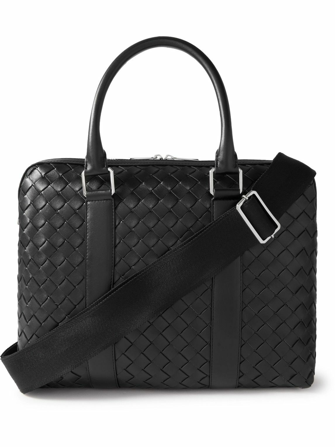 Bottega Intrecciato Leather Briefcase Bottega