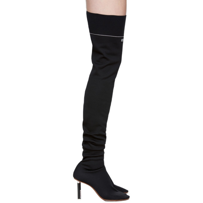 Vetements Black Lighter Thigh-High Sock 