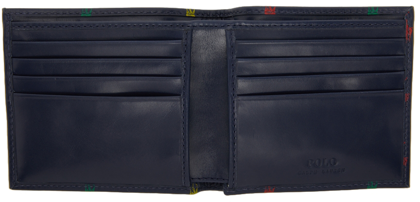 Polo Ralph Lauren Navy Leather Pony Wallet