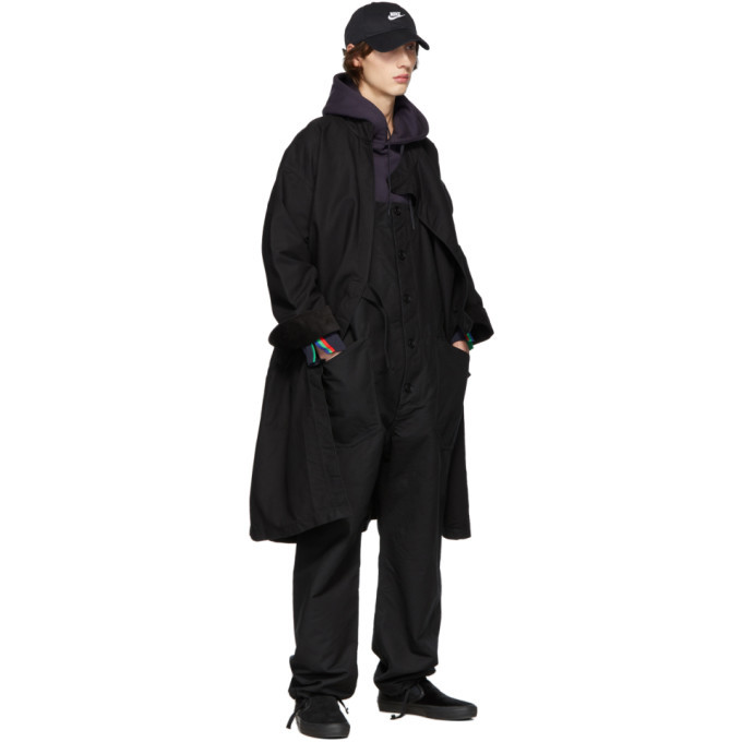 Engineered Garments Black MG Coat Engineered Garments