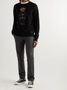 Polo Ralph Lauren - Embroidered Appliquéd Intarsia Wool Sweater - Black